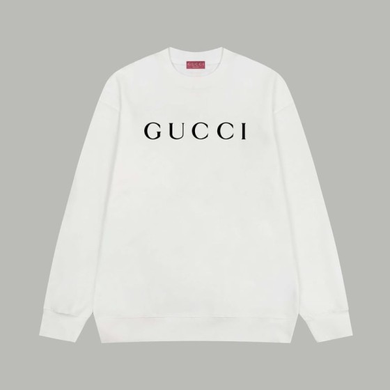 Gucci classic logo terry cloth long-sleeved sweatshirt